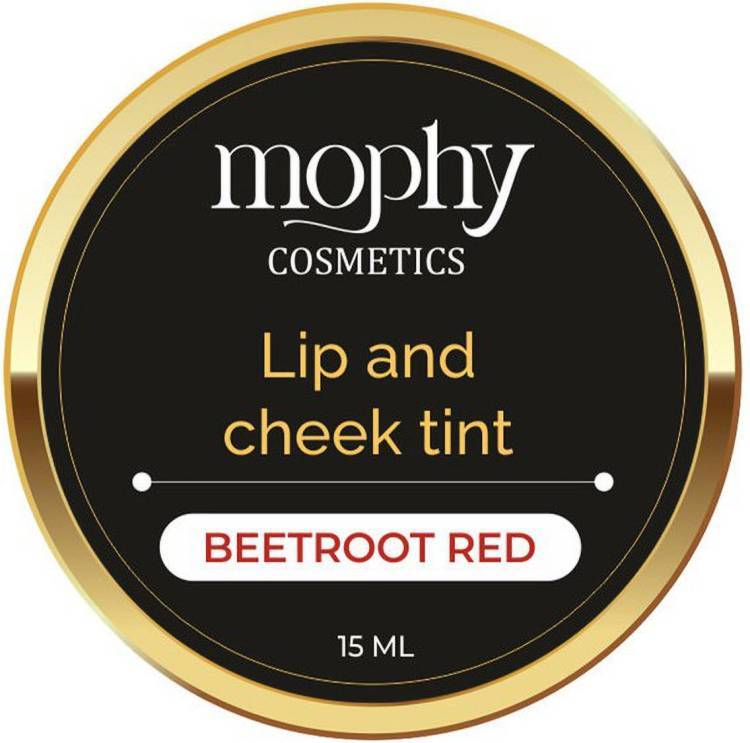 MOPHY Cosmetics Lip and Cheek Tint Beetroot Red Cheeks, Natural Makeup Look Price in India