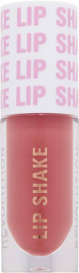 Makeup Revolution Lip Shake Peach Delight Liquid Lip Gloss Smooth Waterproof Long Lasting Shine Price in India