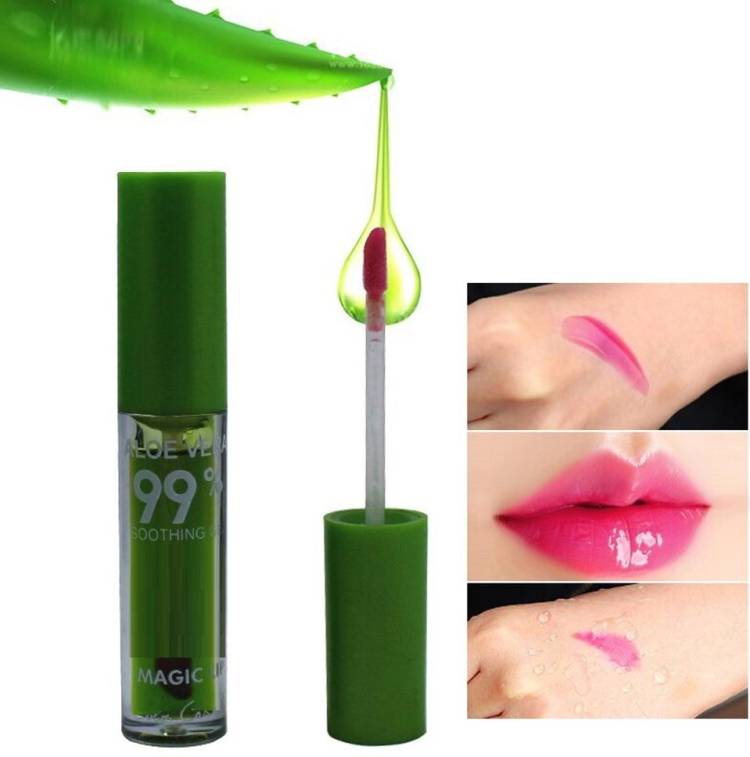 Arcanuy Aloe vera soothing glossy shiny lip gloss waterproof Price in India