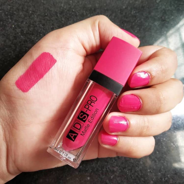 ads Matte Waterproof Pink Magenta Lip gloss Price in India