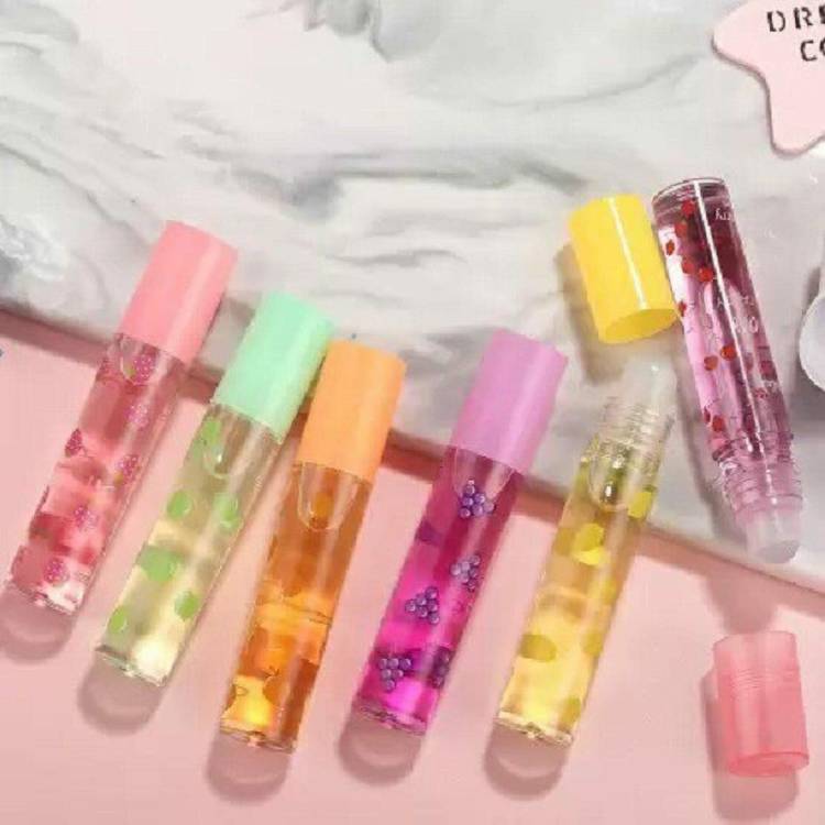 MAKEGLAM Fruit Toot Lip Oil Semi-Glossy Transparent Colorless Moisturizing Lip Gloss Price in India