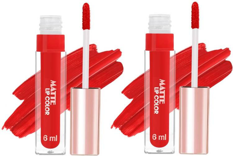 MYEONG Liquid matte lipstick & water proof Combo Price in India