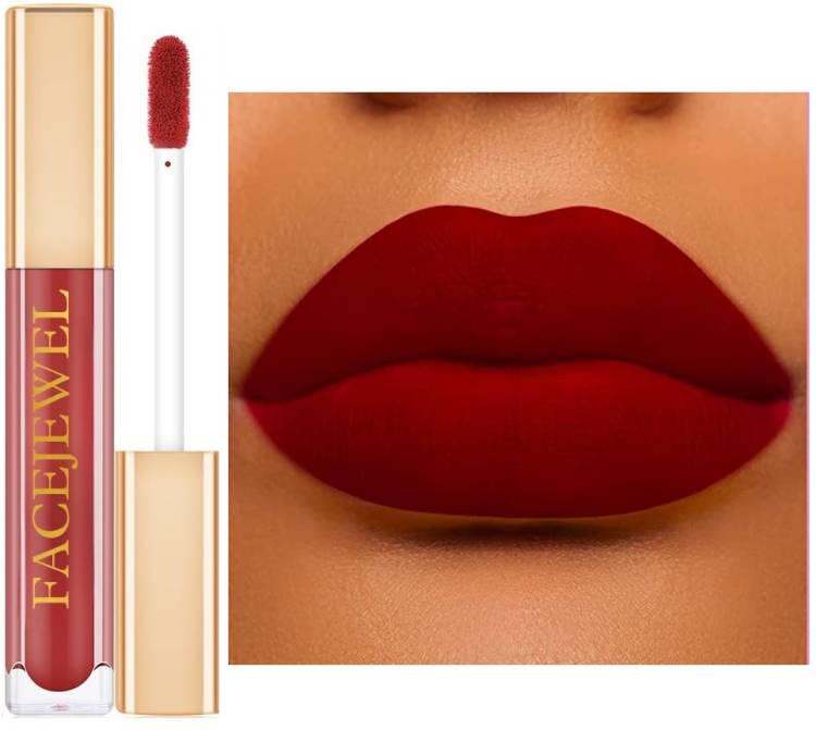 Facejewel Waterprood & Long Lasting Matte Lipgloss Red Price in India