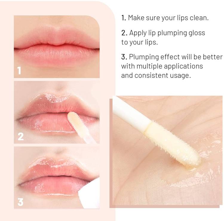 EVERERIN Dryness Wrinkles Enhances Plump Gloss Lip Gloss Make Lips Fuller Price in India