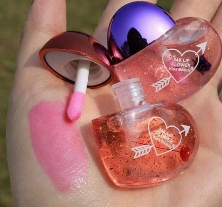 Bajajbeautyshop heart shape pink lip gloss tint pack of 1pcs Price in India