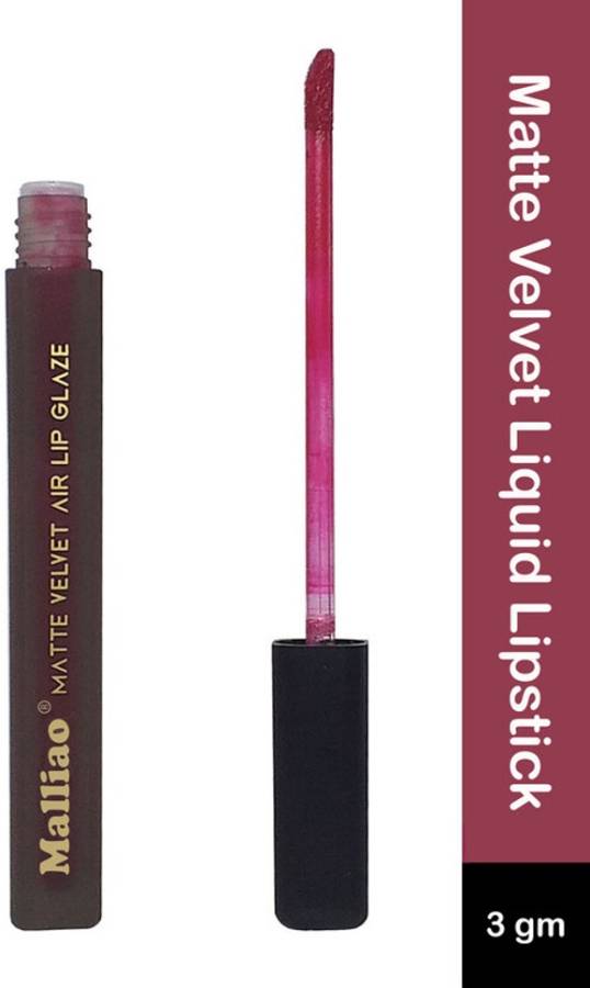 Malliao Matte Velvet Non Transfer Liquid Lipstick Shed-819 Price in India