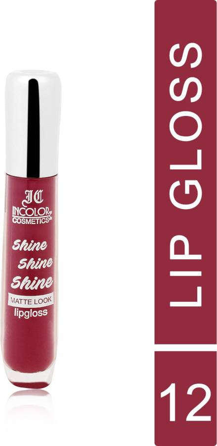 INCOLOR Shine Shine Matte Look Smooth Liquid Lipgloss For Women Price in India