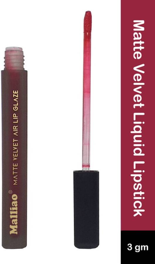 Malliao Matte Velvet Non Transfer Liquid Lipstick Shed-815 Price in India