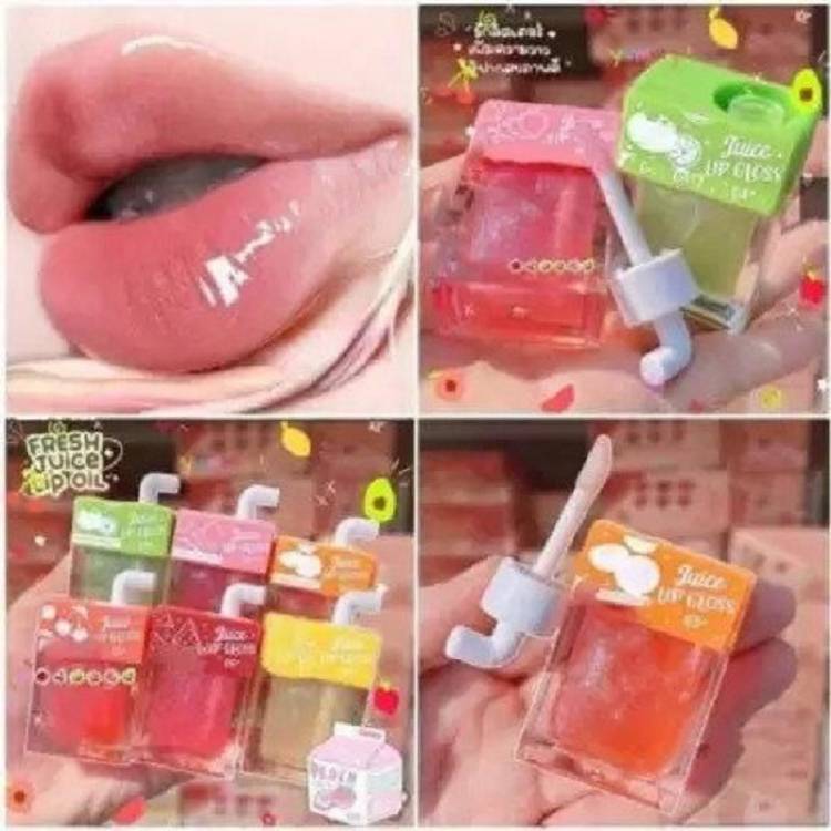 ME Beauty Fruit Juice Lip Gloss Pack of 2 Multicolor (6ml x 2 = 12 ml) Price in India
