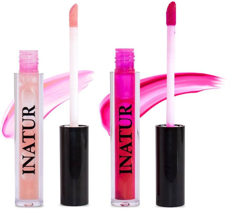 INATUR Lip Gloss Angelic & Glam Pink Price in India