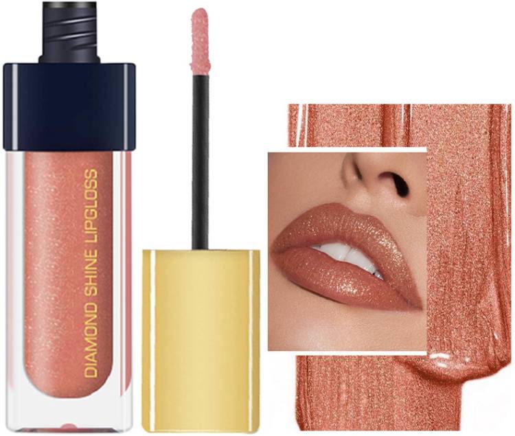 Emijun Shine Lip Gloss for Supreme Shine, Glide-On Lipstick for Glossy BROWN GIRL Price in India