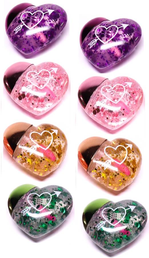 Arcanuy COMBO OF 8 LIP GLOSS HEART MINI FOR CRACKED LIPS Price in India