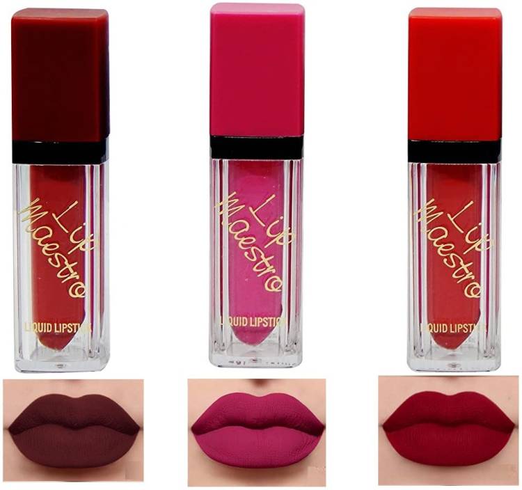 Facejewel 3 Waterproof Long-Lasting Matte Lipgloss Price in India