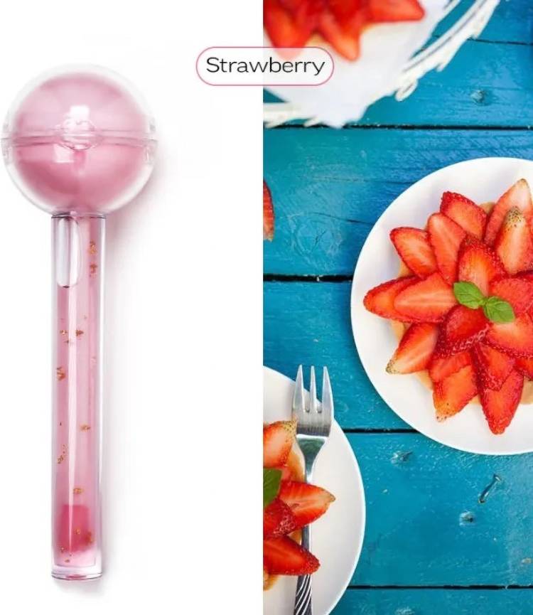 Bajajbeautyshop Lollipop lipgloss & Lipbalm 2 in 1 (strawberry) Price in India