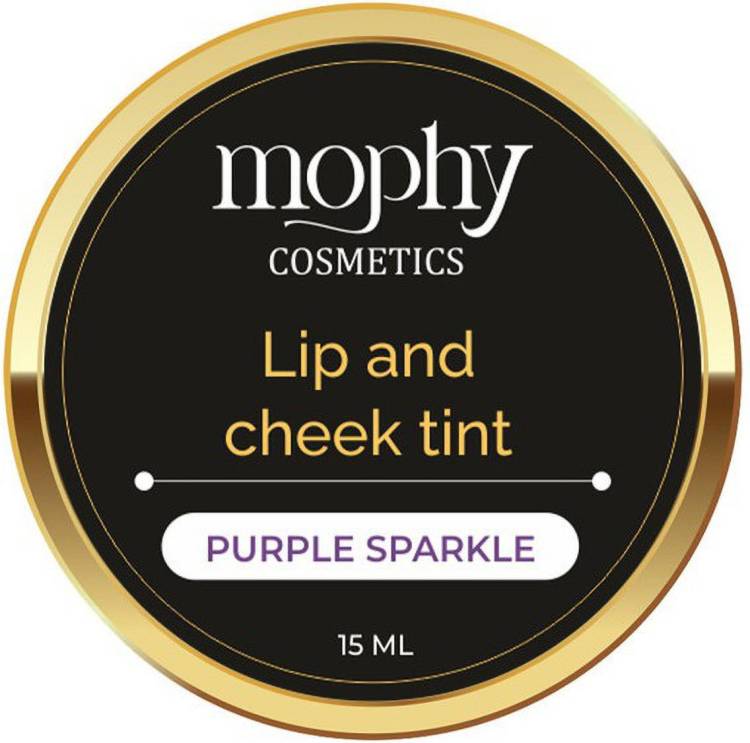 MOPHY Cosmetics Lip and Cheek Tint Purple Sparkle Cheeks, Gives a Natural Makeup Look Price in India
