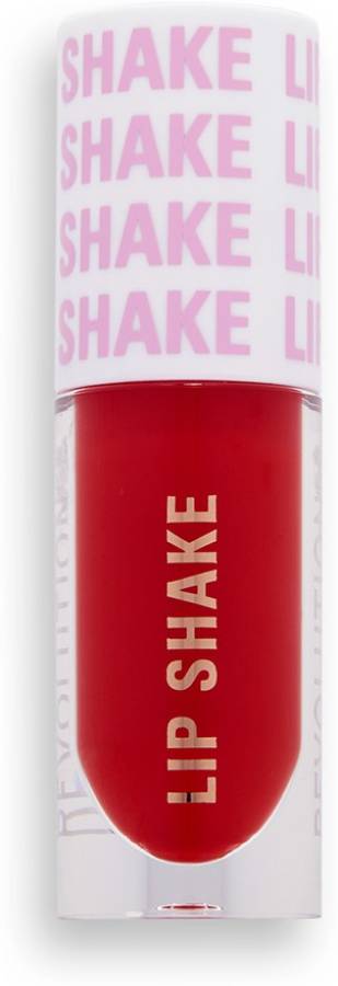 Makeup Revolution Lip Shake Strawberry Red Lip Gloss Waterproof, Long Lasting Hydrating Price in India