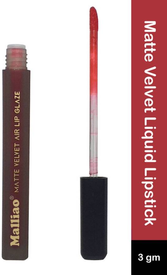 Malliao Matte Velvet Non Transfer Liquid Lipstick Shed-823 Price in India