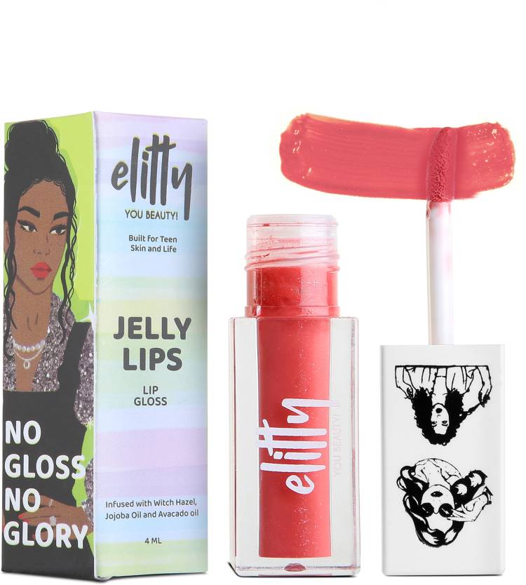 Elitty Jelly Lips, Glossy Lip Gloss, High Shine, Vegan & Cruelty Free, Pretty Chill Price in India