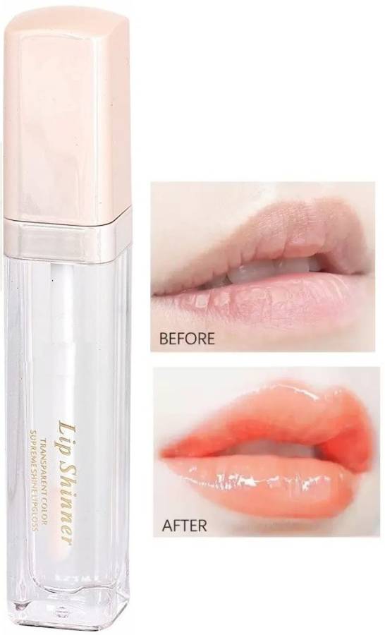 Yuency Metallic gloss transparent longer stay liquid lip gloss Price in India