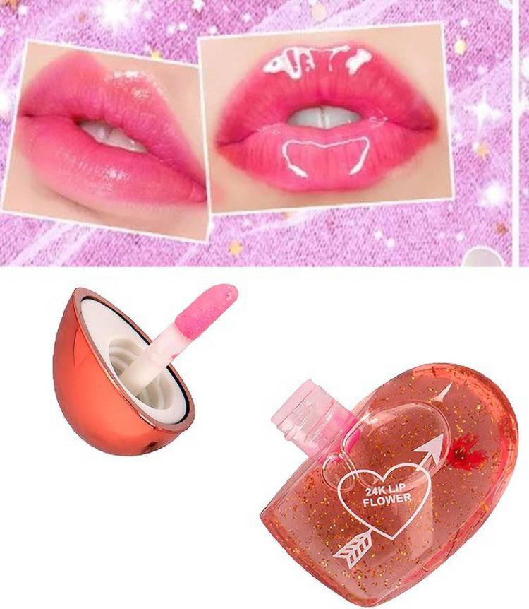 winry SHIMMER PINK LIP GLOSS WATERPROOF HEART SHAPE Price in India
