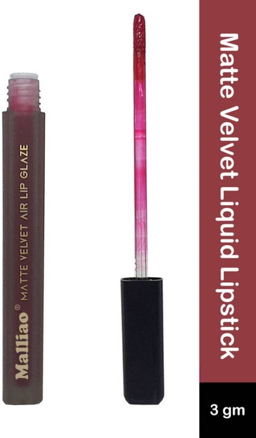 Malliao Matte Velvet Non Transfer Liquid Lipstick Shed-818 Price in India