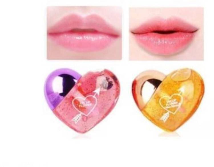 RPC Heart Shaped Lip Gloss Pink Tint Pack of 2 (Yellow n Purple) Price in India