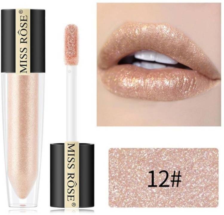 MISS ROSE Shinny Lip Gloss Long Lasting Waterproof |Glossy Finish | All Skin Tones #12 Price in India