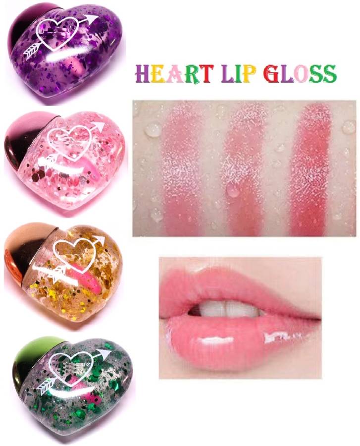 Arcanuy HEART SHAPED MINI GLITTER LIP GLOSS BALM Price in India