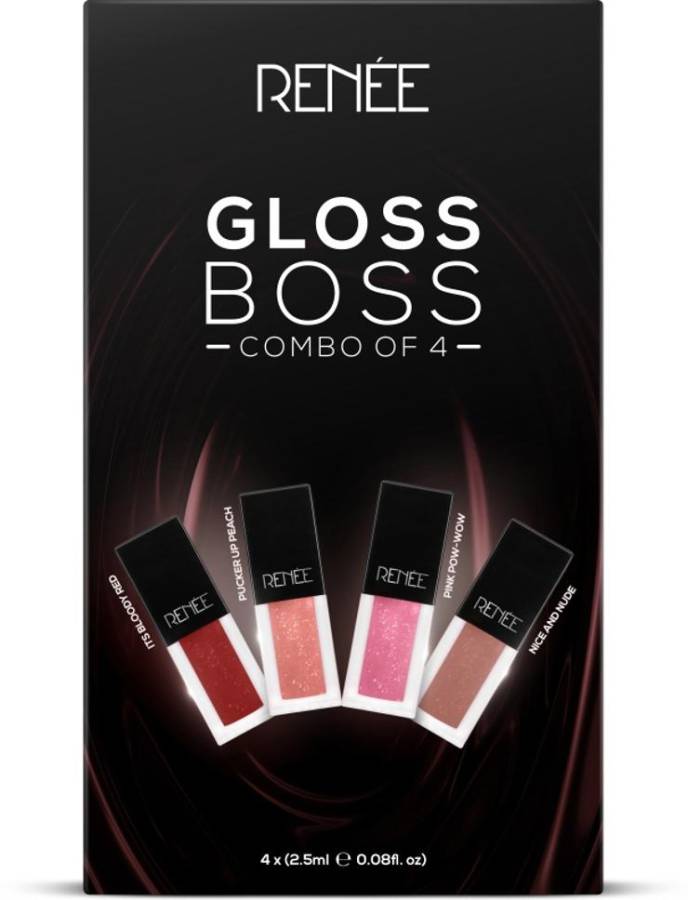 Renee See Me Shine Lip Gloss - Gloss Boss Combo of 4 Price in India