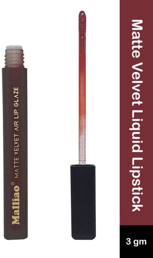 Malliao Matte Velvet Non Transfer Liquid Lipstick Shed-810 Price in India
