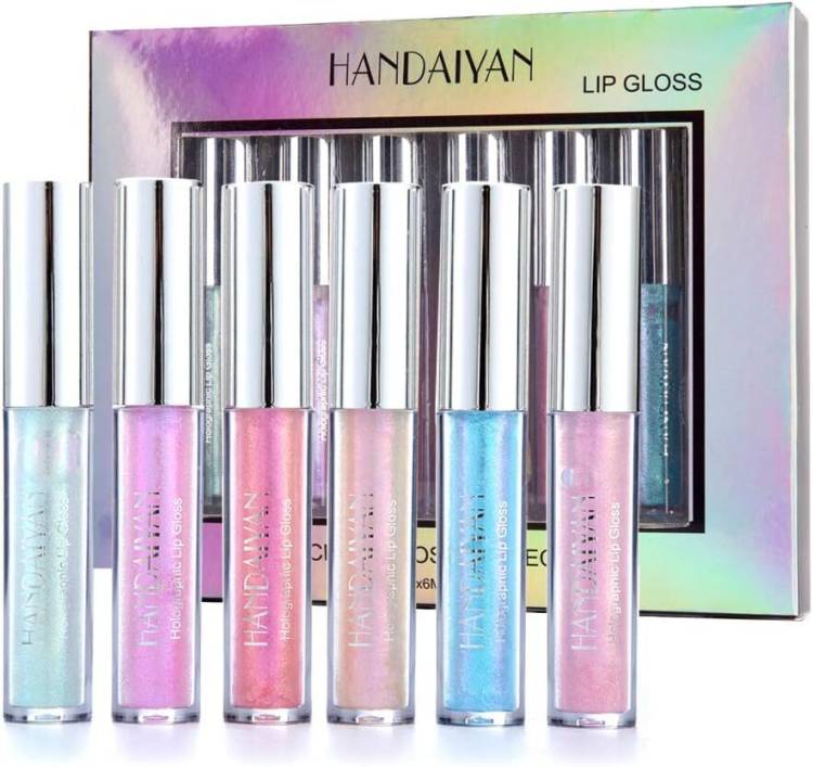 My Colors Glitter Liquid Lipsticks Set 6 color Diamond Shimmer Metallic Lipstick Price in India