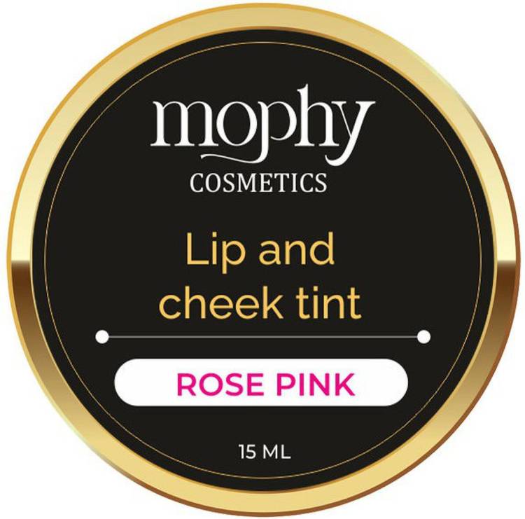 MOPHY Cosmetics Lip and Cheek Tint Rose Pink Lips, Cheeks,Natural Makeup Look Price in India