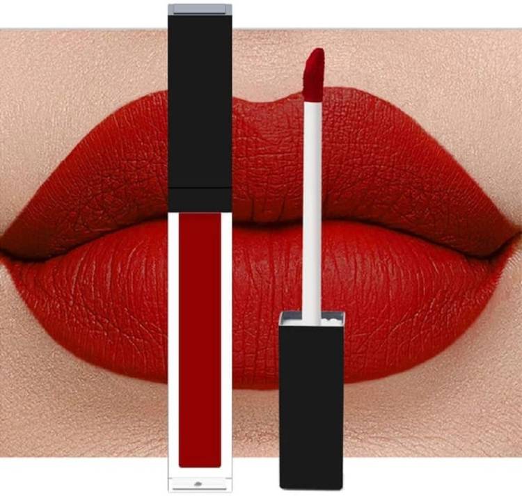 WECHARMERZ Waterproof Matte Me Lipgloss Poppy Red Price in India