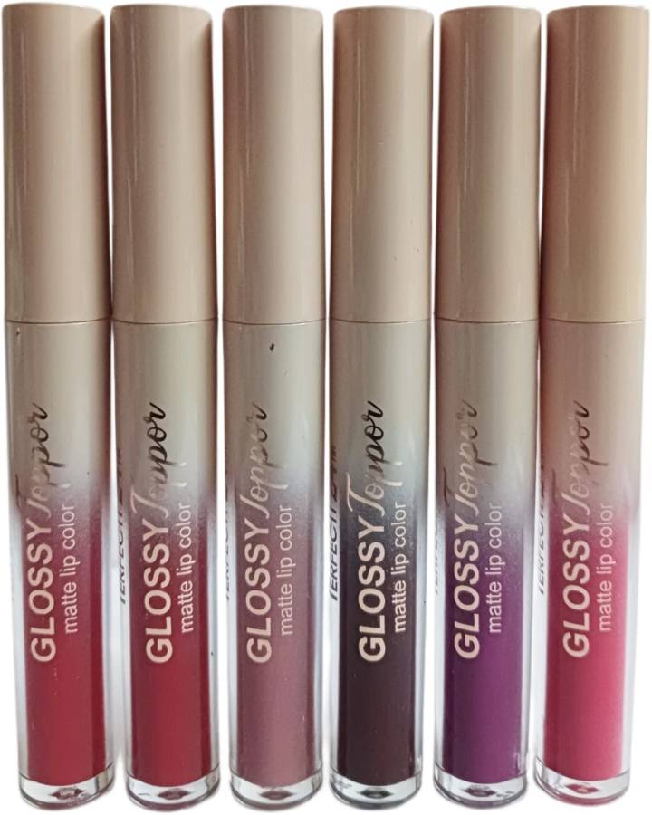 Facejewel Matte Moisture Lip gloss Collection, Non-Transfer ,Long lasting Price in India