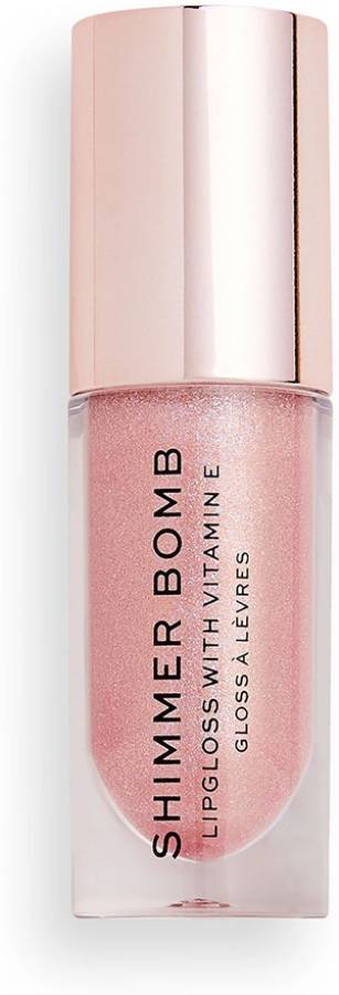 Makeup Revolution Shimmer Bomb Glimmer Soft Pink For Long Lasting Glossy Look Shiny Formula Price in India