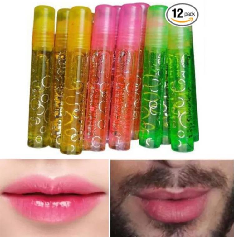 Hidden Beauty Color Change Lip Gloss Shining, Moisturizing and Glossy (Pack of 12) Price in India