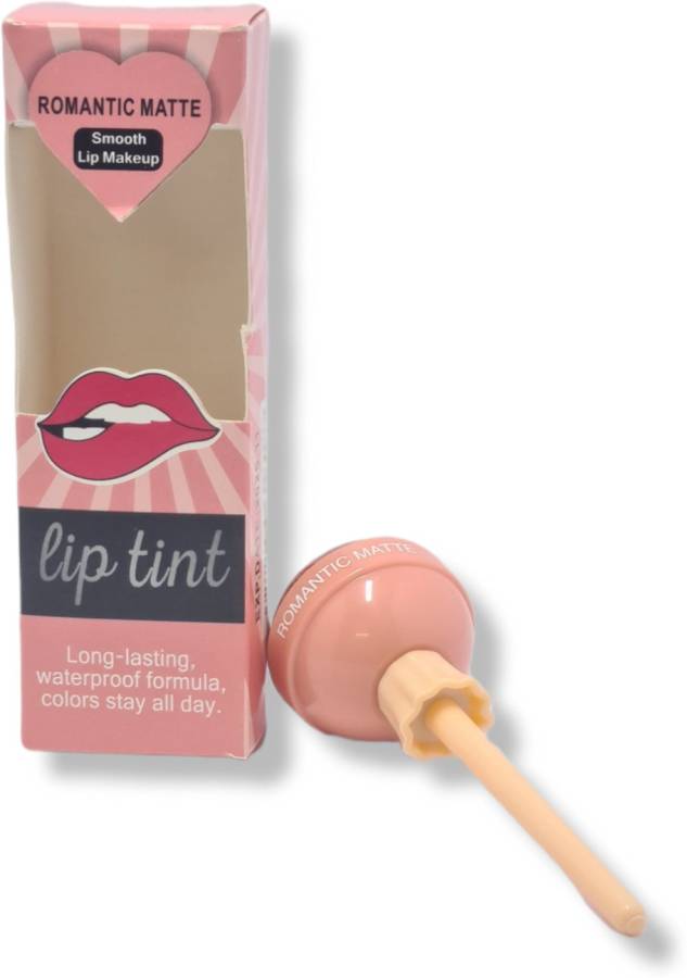 ROMANTIC BEAR LIP TINT SMOOTH LIP MAKEUP WATERPROOF COLOUR STAY ALL DAY (RED Color) Pink Box Price in India