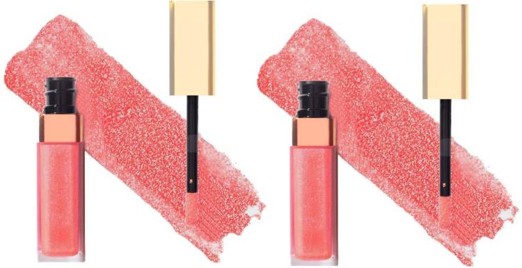 MYEONG Shine Peach Color Lip Gloss For Supreme Shine Glossy Finish Lip Gloss Price in India