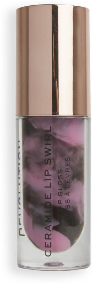 Makeup Revolution Ceramide Swirl Lip Gloss Cherry Mauve For Glossy & hydrated Lip Price in India