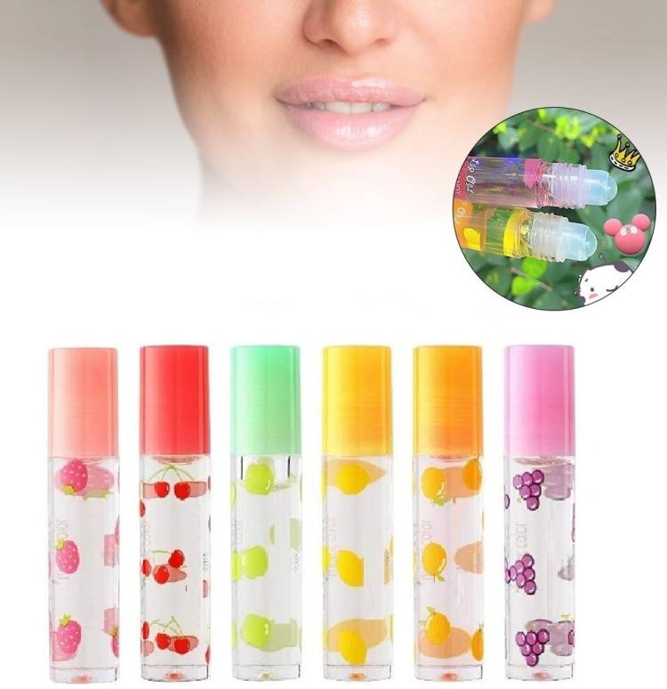 JANOST Soft Lip Oil Moisturizing 6 Colors Roll-on Fruit Price in India