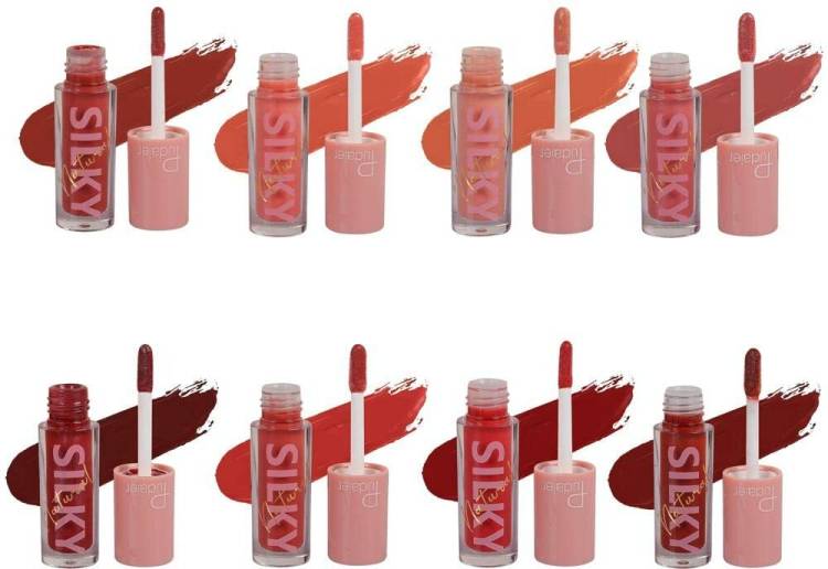 Pudaier Set of 8 Lip gloss Multicolor For Glossy Lips Price in India