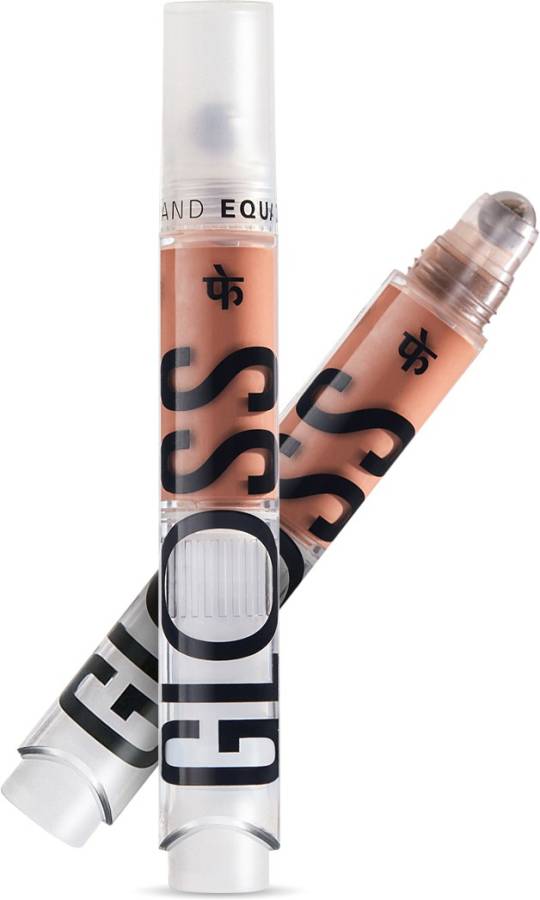 FAE Beauty Peachy Brown Hydrating Lip Gloss With Clickable Roller Ball Pen | Non Sticky Price in India