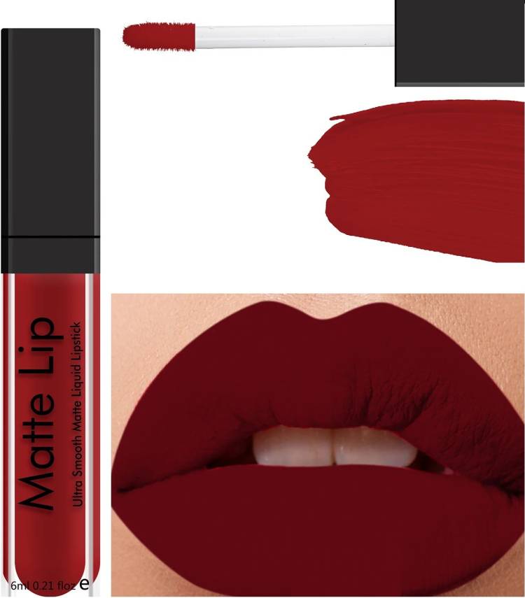 Facejewel Matte Me Soft Lip Cream Lipgloss Dark Red Price in India