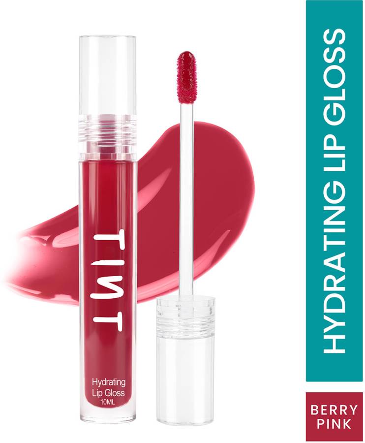 Tint Cosmetics Berry Pink Hydrating Lipgloss, Light Weight, Glossy Finish & Soft Creamy Liquid Price in India