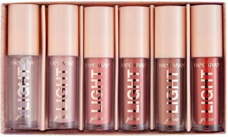feelhigh Light Gloss Lipstick Collection - 6Shades of Nude Lip Gloss, Clear Lip Gloss Price in India