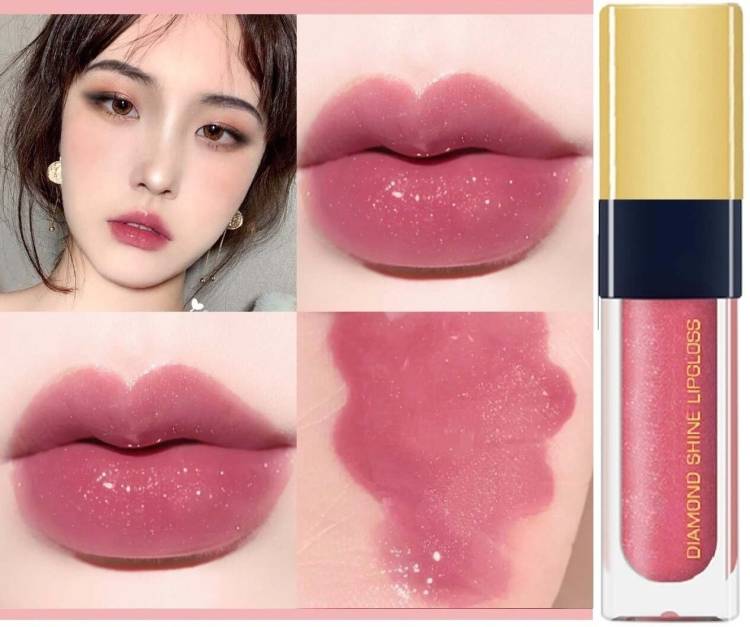 THTC Diamond Shine Lip Gloss for Glossy Effect, Transparent Lip Makeup P02 Price in India