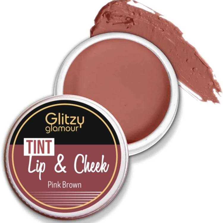 GLITZY GLAMOUR Pink Brown Lip And Cheek Tint For Women For 3-in-1 Price in India