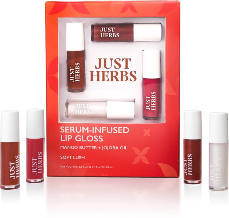 Just Herbs Liquid Lip Gloss Serum Infused With Mango Butter and Jojoba Oil Price in India