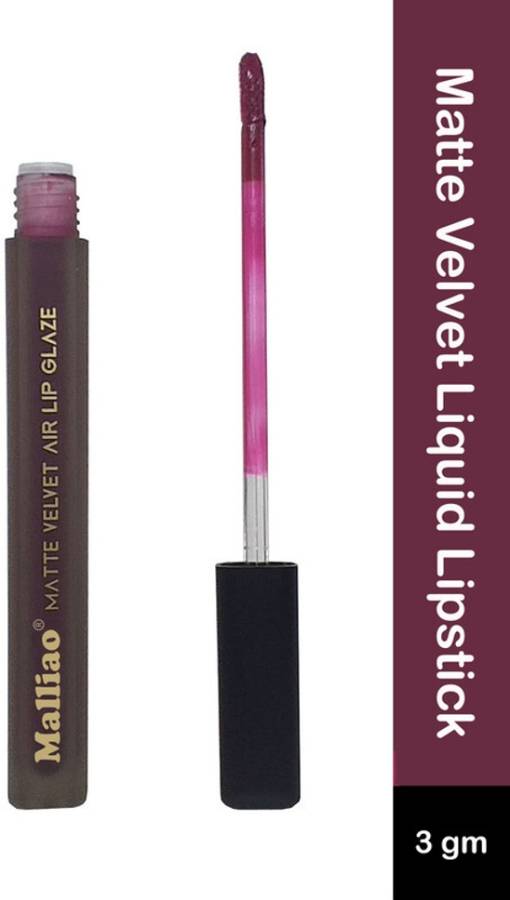 Malliao Matte Velvet Non Transfer Liquid Lipstick Shed-804 Price in India
