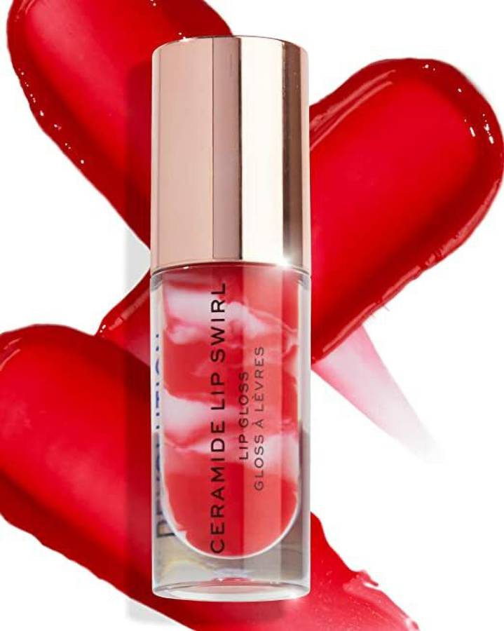 Makeup Revolution Ceramide Swirl Lip Gloss Bitten Red High-Shine Creates Fuller & Plumper Pout Price in India